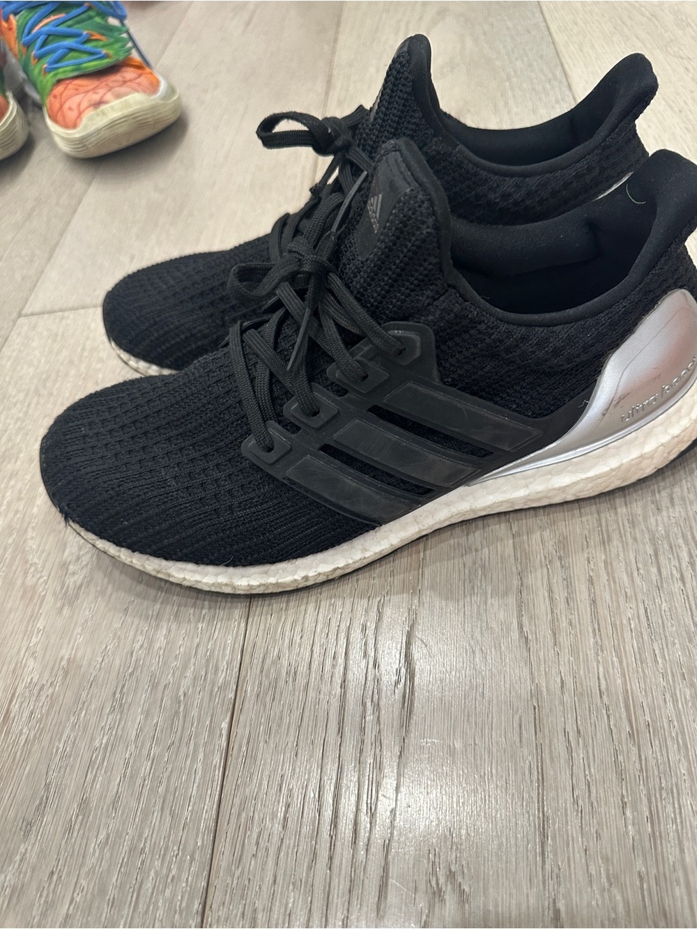 adidas Black Knit Slip-On Sneaker